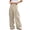 Beige pants for women, variant on Women High Waist Double Pleat Wide Leg Trousers with Pockets Tailored Straight Dress Pants for Work Office Business Casual Red,M