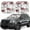 Monkey, variant on Naloa Mushrooms Honeycomb 2 Piece Foldable Car Sun Shades, Car Windshield Sunshade, Front Window Sunshade for Car, Truck, SUV - Small