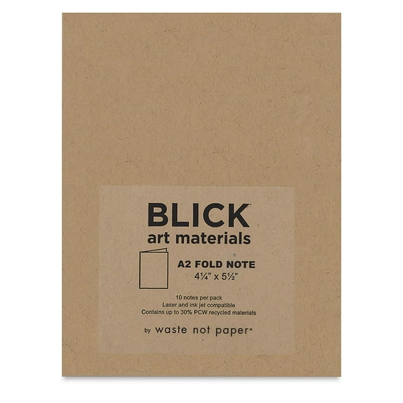 Blick Cards and Envelopes - A2 Folded Card, Paper Bag, 4-1/4" x 5-1/2", Pkg of 10