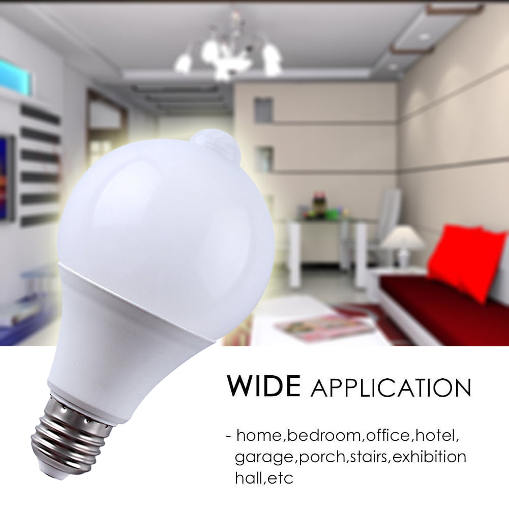 LED Sensor Bulbs , Infrared Motion Detection Fuction with Dusk to Dawn Smart LED Light Bulb Energy Save Automatic Sensor Ball Lamps - Walmart.com