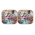 thumbnail image 7 of Windshield Sun Shade, Vibrant Leopard In Flowers Foldable Car Sun Shade Windshield for Front, 2 Pieces, 7 of 7