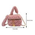 thumbnail image 3 of Bolso de hombro con cadena para mujer, bolso informal borroso, bolso Hobo suave, bolso para citas diarias, 3 of 8