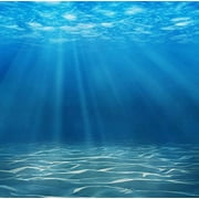 GreenDecor 5x7ft Deepwater Blue Ocean Underwater Photography Backdrop Background