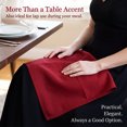 thumbnail image 3 of REGALWOVEN Polyester Napkins 6 Pack Cloth Napkins for Wedding Party Restaurant Dinner Parties Red 18*18 in, 3 of 5