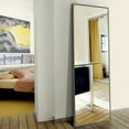 thumbnail image 5 of H&A Full Length Mirror Floor Standing Mirrors, Full Body Mirror,Wall-Mounted Dressing Mirror, Large Mirrors for Bedroom, Living Room Fitting Room,Hanging or Leaning Mirror 65"* 22" (Grey), 5 of 9