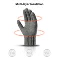 thumbnail image 4 of LEEYNEER Men‘s Pure Wool Knitted Gloves with Thinsulate Lining, 4 of 7