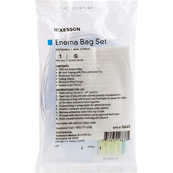 Mckesson 16640 Enema Bag Set 1500 ml (Each)