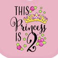 thumbnail image 4 of Inktastic This Princess is Two Second Birthday Girls Baby Bib, 4 of 4