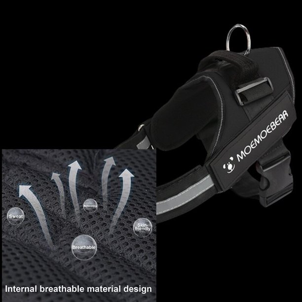 Arnés personalizado para mascotas, chaleco reflectante y transpirable ajustable para perros pequeños y grandes, accesorios de entrenamiento sin tirones