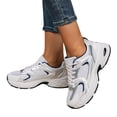 thumbnail image 5 of Leey-World Women Shoes Casual Platform Sneakers for Women Women's Scrunch Back Slip-On Sneaker, Wide Width Available Women Running Shoes(Blue,39), 5 of 9