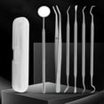 thumbnail image 4 of 6pcs Stainless Steel Dental Tools Kit With Case Dental Mirror Pick Teeth Scraper Cleaner Plaque Tartar Remover Oral Care Dentist Tools, 4 of 5
