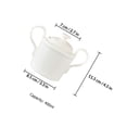 thumbnail image 2 of HAMPPLIES 1Pc Small Jar with Lid White Ceramic Cube Sugar Container for Multipurpose Storage, 2 of 8
