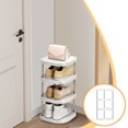 thumbnail image 2 of 4-Tier Plastic Shoe Rack, Multi-Functional Storage Cabinet for Entryway Closet, Compact Shoe Organizer Shelf, 2 of 6