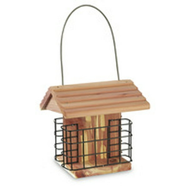 Pennington Classic Cedar Suet Station Wild Bird Feeder, Holds 2 Suet
