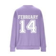 thumbnail image 6 of Vetsdori Womens Valentine Shirts Pullover Tops Crew Neck Spring Valentine's Days Sweatshirts for Women Love Heart, 6 of 6