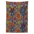 thumbnail image 3 of Ambesonne Paisley Tablecloth Rectangular Table Cover, Combined Nested Paisley, 52"x70", Multicolor, 3 of 4