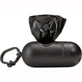 thumbnail image 2 of 20 rollos (300 unidades, negro) de bolsas para excrementos de perro con dispensador, bolsas para excrementos de mascotas, bolsas para excrementos de perro con dispensador y clip para correa, sin perfu, 2 of 5