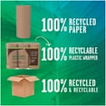 thumbnail image 2 of Unbleached Paper Towels, 100% Recycled Paper, 6 Count, Pack of 4, 2 of 5