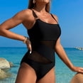 thumbnail image 7 of ANINEO 2025 Women Swimwear Solid Color Swimsuit Monokini Spaghetti Hollow Integrated Swimsuit Comfort Hawaii Summer Tropical Brazilian Beachwear, 7 of 7