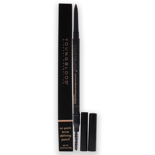 Lápiz de cejas Youngblood On Point marrón oscuro 0.012 oz