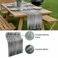 thumbnail image 5 of Grey Table Runner - 36 Inch Long, Kitchen Dining Table Runner Dresser Scarves, Modern Abstract Art Ombre Striped Farmhouse Decor for Coffee Tables Wedding Party Banquet, 5 of 8