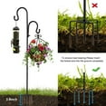 thumbnail image 6 of SunPatioDecor 23"- 49" Metal Double Arm Shepherd Hooks with Adjustable Height, Set of 2, 6 of 7