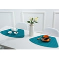 thumbnail image 3 of LINLIN Wedge Placemats, 4Pcs Fan Shaped PVC Washable Placemats for Dining Table Mat Non-Slip Placemat Set in Kitchen Accessories, 3 of 6