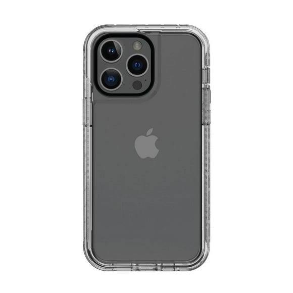 onn. Rugged Phone Case with Holster for iPhone 14 Pro Max - Clear, 21 ft. Drop Protection