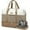 Beige+Khaki, variant on Lovevook Travel Duffel Bag for Women, Large Weekender Overnight Bag, Carry-on Gym Bag with Separate Shoes Compartment, Mom Hospital Bags for Labor and Delivery with 2 Packing Cubes