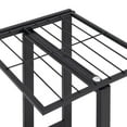 thumbnail image 4 of vidaXL 17.3"x9.1"x39.4" 4-Tier Black Iron Plant Stand with Wheels, 4 of 30