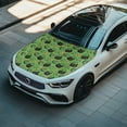 thumbnail image 6 of XYZCANDO Clover Kitten Hood Covers for Cars Sunproof, Auto Hoods Covers Swimsuit Fabric Car Vehicles Decorate Accessories UV Resistant Car Hood Cover for SUV, 6 of 9