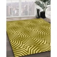 thumbnail image 3 of Ahgly Tapis Rectangulaire Lavable en Machine Intérieur Transitionnel Jaune Foncé Vert, 3 Pieds x 5 Pieds, 3 of 7