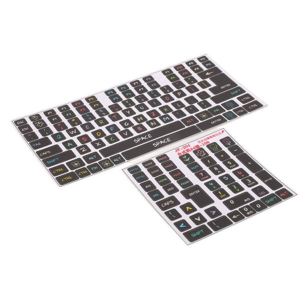 Keyboard Stickers,2 Pcs Keyboard Stickers Mechanical Keyboard Sticker