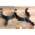 thumbnail image 3 of Hilason Western Black Steel Mens 5 Degree Bull Riding Spurs Pair, 3 of 5