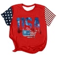 thumbnail image 3 of WEIWEN Patriotic Shirts for Women 2026 Trendy Vintage 4th of July Shirts Women Fourth of July Outfits Loose Fitted Summer 250th Anniversary USA Shirt Going Out Tops White, XXL, 3 of 4