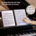 thumbnail image 4 of Dossier de Partition Musicale, 60 Pages, Classeur/support de Partition Musicale, s'Adapte à la Taille des Lettres A4, Dossier de Chœur Inscriptible et Détachable (Noir), 4 of 5