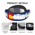 thumbnail image 4 of Women Men Colorado Snow Mountain Crossbody Fanny Waist Bag Pack Belt Bag for Travel Hiking, 4 of 7