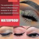 thumbnail image 2 of 4 pares de delineador de ojos autoadhesivo con purpurina resistente al agua, adhesivo para sombra de ojos, falso negro, verde, azul y morado, 2 of 5