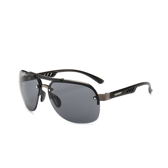 Minnieouse Lujo Mujer Hombre Gafas de Sol Lentes Montura Metálica Transparente sin Type6 NO6 Minnieouse YJ1389-01
