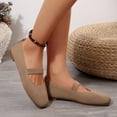 thumbnail image 4 of Khaki Women Fashion Knitted Mesh Shoes With Flat Sole And Breathable Design For Comfortable Use 2025 Comfort Fit, 4 of 9
