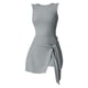 thumbnail image 4 of Vestido deportivo sin mangas para mujer - Vestido informal de fitness y tenis con tirantes adelgazantes y diseño en la espalda, 4 of 7