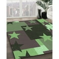 thumbnail image 2 of Ahgly Company Indoor Rectangle Patterned Green Snake Green Area Rugs, 8' x 10', 2 of 6