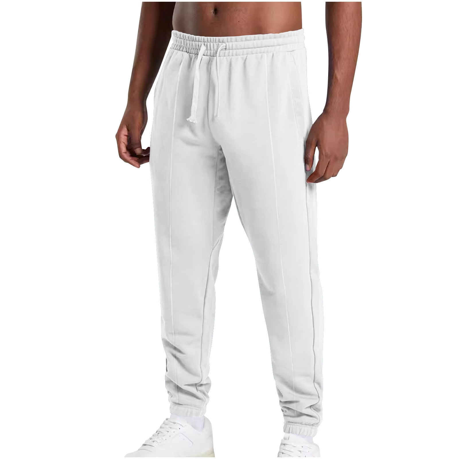 Pisexur Mens Sweatpants Casual Drawstring Waist Mens Jogger