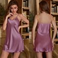 thumbnail image 2 of Gvdentm Sleeveless Nightgowns for Women Nightgowns for Women V Neck Short Sleeve Soft Sleepwear Side Split Nightdress Purple,M, 2 of 6