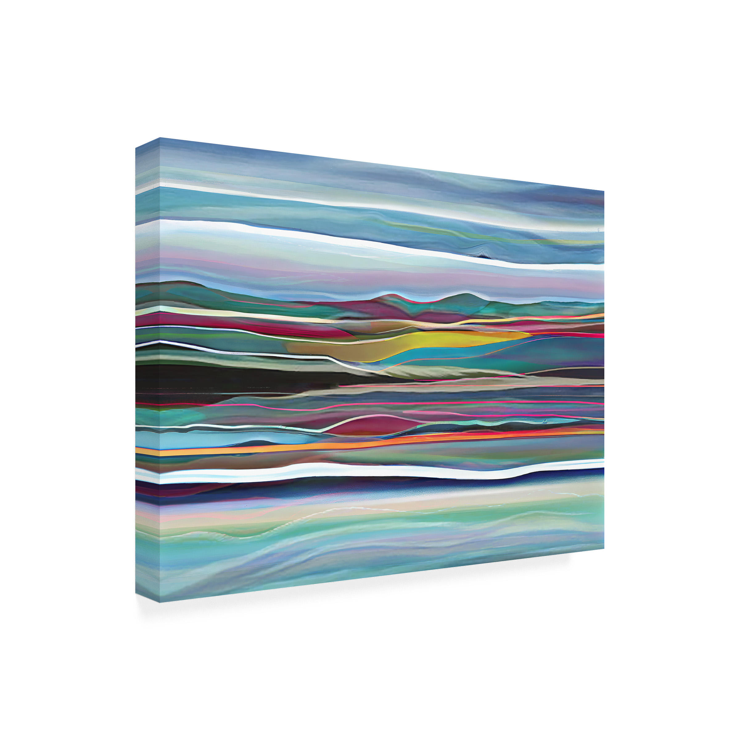 Canvas Wall Art - Sasha 'Desert Sea' Wall Art for Living Room, Bedroom, or Office DÃ©cor by Trademark Fine Art - 47 x 35 Inches
