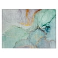 thumbnail image 2 of Addison Rugs Chantille Indoor/Outdoor Transitional Watercolors Teal Washable Rectangle Rug, 1'8" x 2'6", 2 of 6