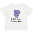 thumbnail image 3 of Inktastic I Love my Great Aunt Elephant Purple Blue Boys Baby T-Shirt, 3 of 5