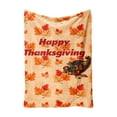 thumbnail image 2 of Nkmbld Thanksgiving Flannel Blanket, Surper Soft Warm Cozy Fall Blanket for Couch Sofa Bed, Halloween Harvest Gifts and Home Decor, 2 of 8