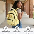 thumbnail image 5 of Yspwyqan Backpack for Teen Girls, Sunflower Capybara 17" School Backpack with Front Pocket, Large Capacity Daypack for High School Travel, Back to School Gifts for Teens, 5 of 7