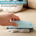 thumbnail image 3 of Quitapelos para perros y gatos WEIHJMXG Peine profesional quitapelusas para sofás y muebles azul claro, 3 of 5